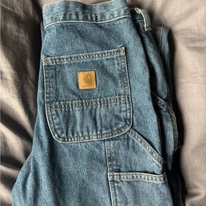 Carhartt Blue Denim Carpenter Loose Fit Jeans 28 x 32